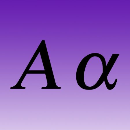 Greek Letter Iron on Decal Alpha