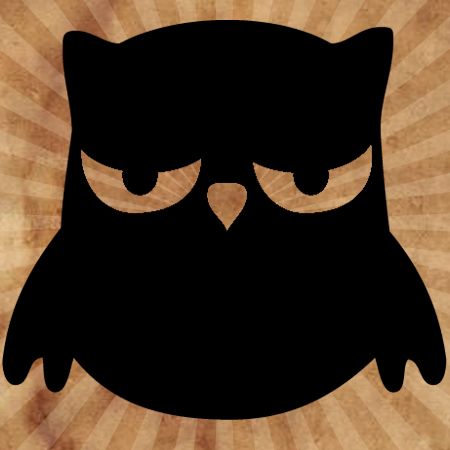Angry Owl Iron on Decal