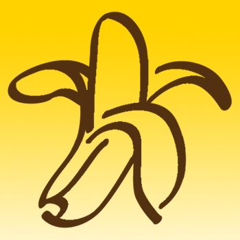 Banana Iron on Decal