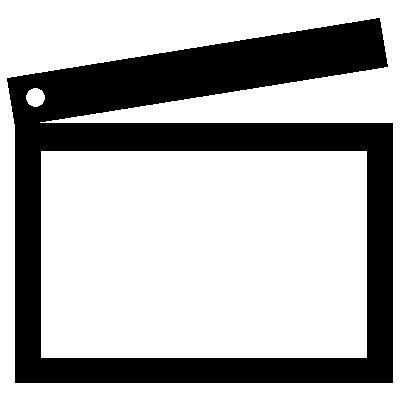 Clapperboard Iron on Decal