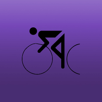 Cycling Iron on Decal