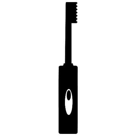 Electric Toothbrush Iron on Decal