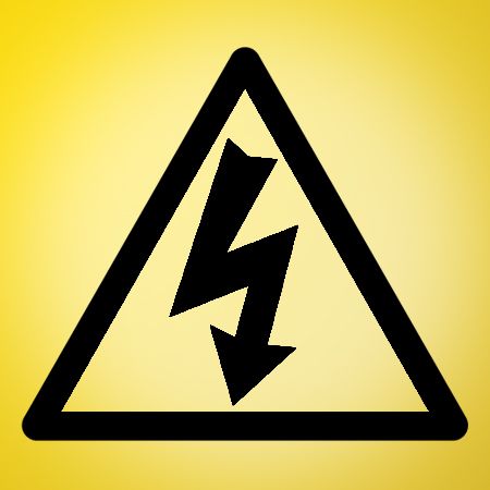 High Voltage Sign Iron on Decal