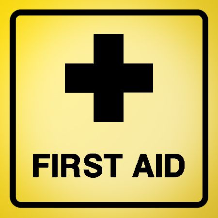 First Aid Iron on Decal