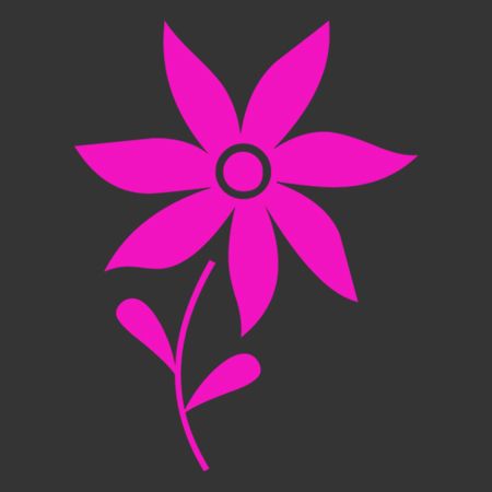 Flower 3 Iron on Decal