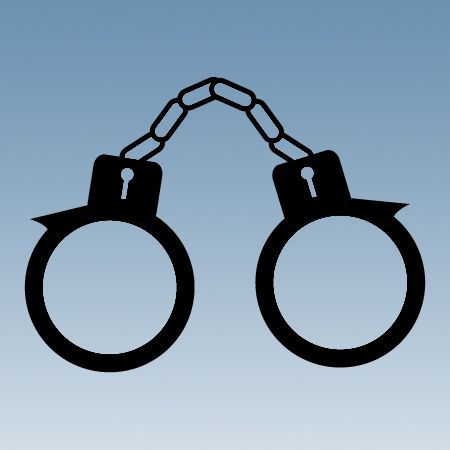 Handcuffs Iron on Decal