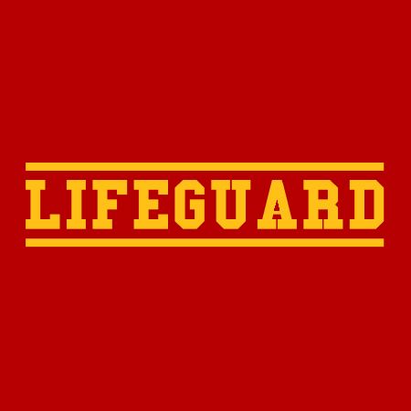 Lifeguard Iron on Decal