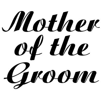 Iron on Mother of the Groom Decal