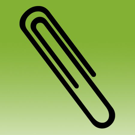 Paperclip Iron on Decal