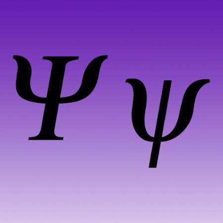 Greek Letter Iron on Decal Psi
