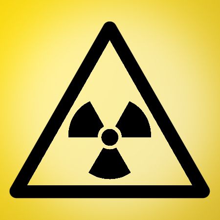 Radiation Sign Iron on Decal