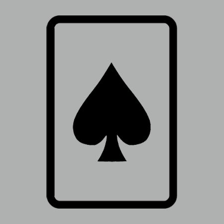 Spades Playing Card Iron on Decal