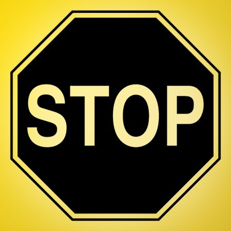 STOP Sign Iron on Decal