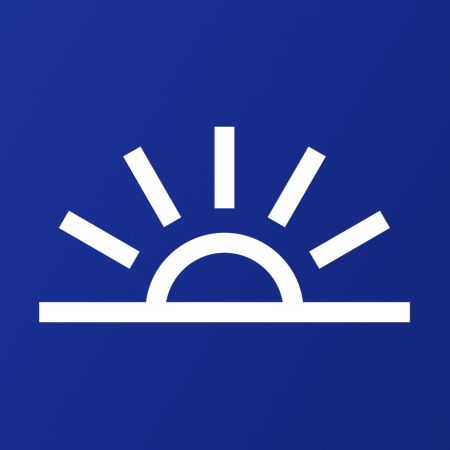 Sunset Logo Weather Iron on Decal
