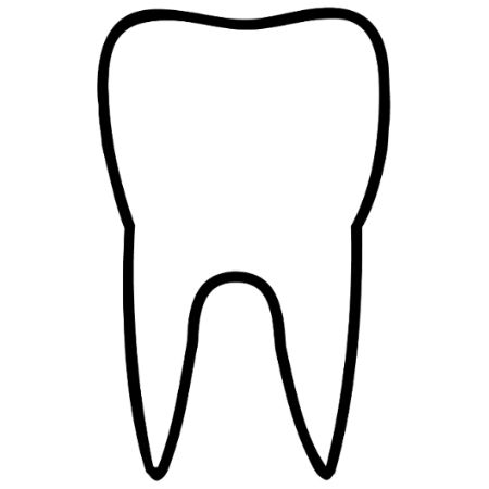 Tooth Iron on Decal