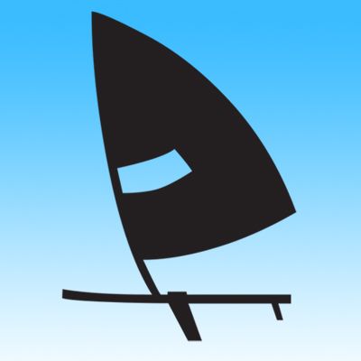 Wind Surfing Iron on Decal